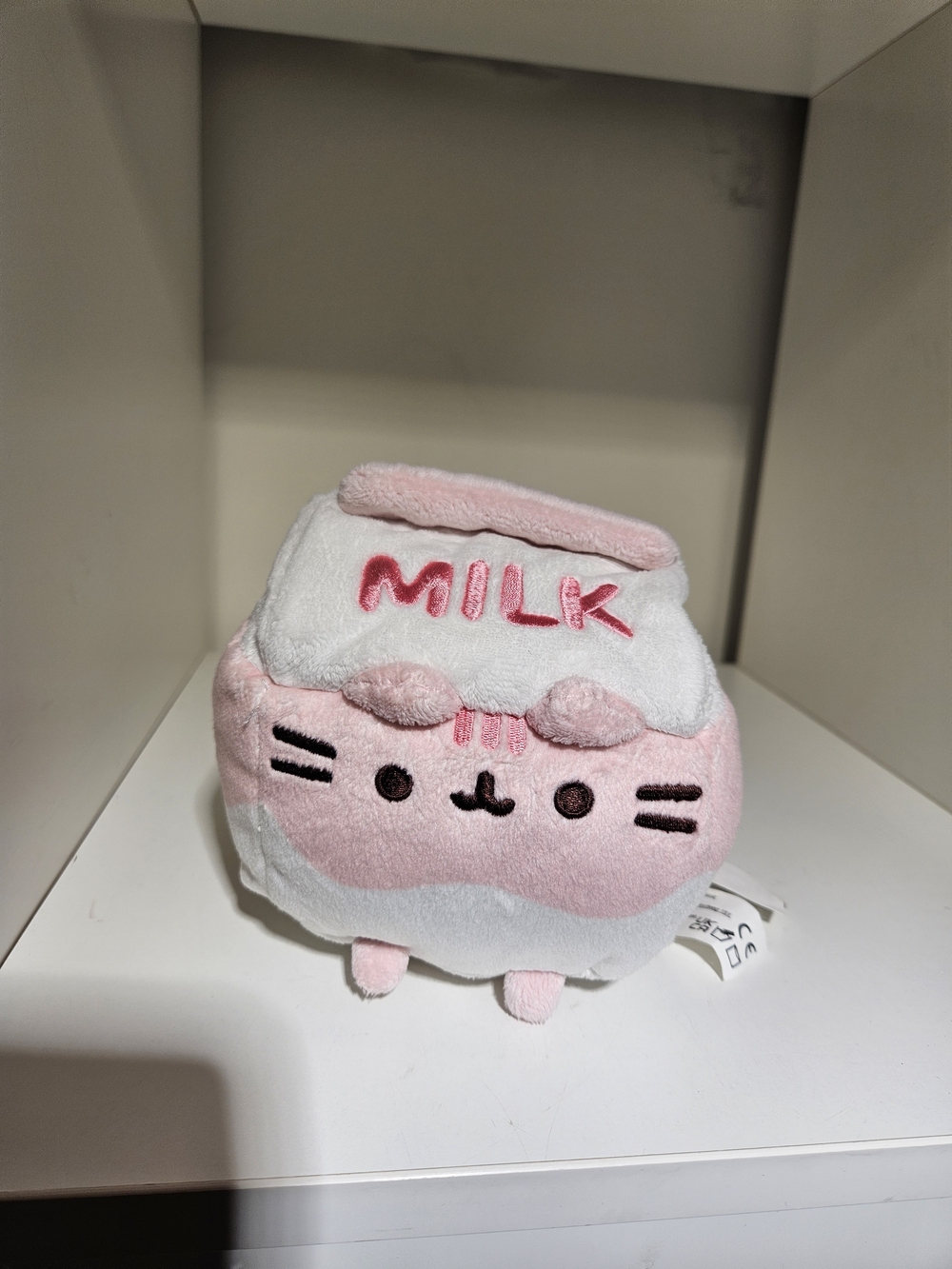 Pusheen Pink and White Milk Carton Plush